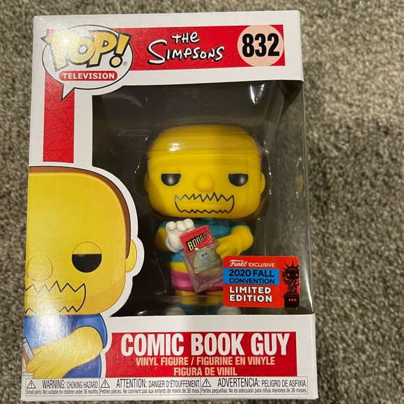 Other - The Simpsons comic book guy funko pop mint like new